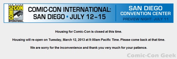 Comic-Con 2013 - Housing - Hotel Reservations - Travel Planners - 06