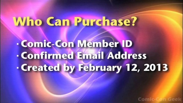 Comic-Con 2013 Open Online Badge Registration - SDCC Badge Purchase 002