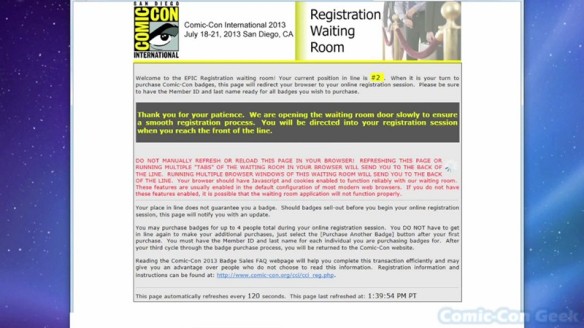Comic-Con 2013 Open Online Badge Registration - SDCC Badge Purchase 010