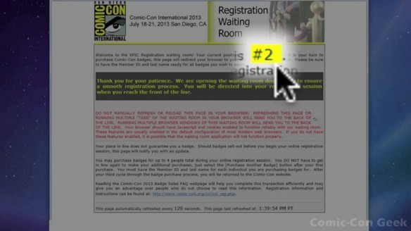 Comic-Con 2013 Open Online Badge Registration - SDCC Badge Purchase 012