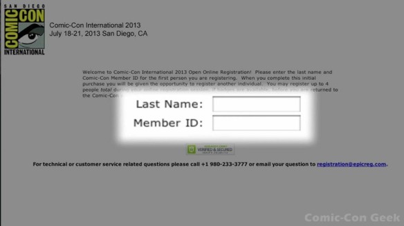 Comic-Con 2013 Open Online Badge Registration - SDCC Badge Purchase 015