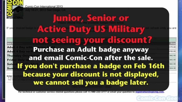 Comic-Con 2013 Open Online Badge Registration - SDCC Badge Purchase 019