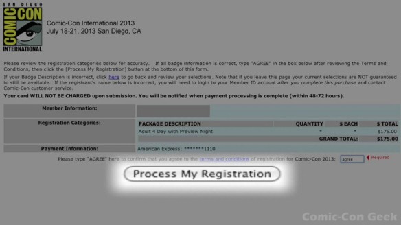 Comic-Con 2013 Open Online Badge Registration - SDCC Badge Purchase 029