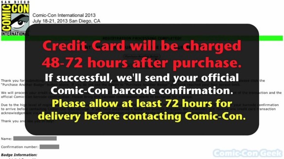 Comic-Con 2013 Open Online Badge Registration - SDCC Badge Purchase 034