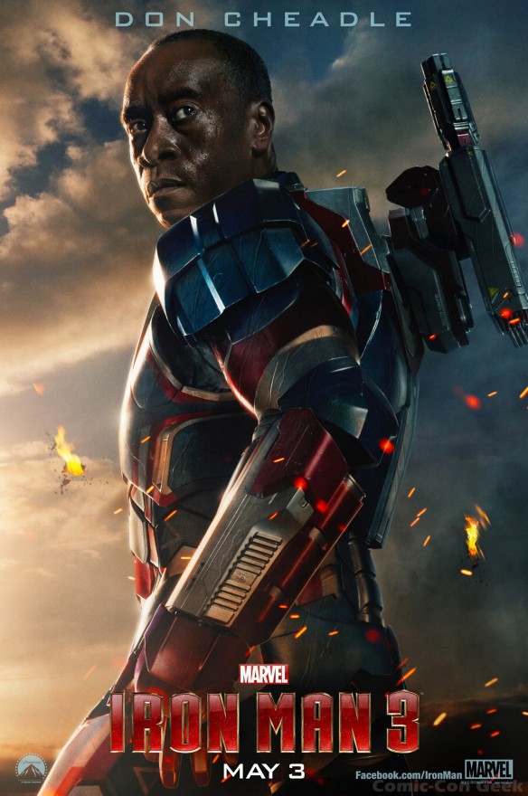 Iron Man 3 - Don Cheadle - James Rhodes - War Machine - Iron Patriot - Poster