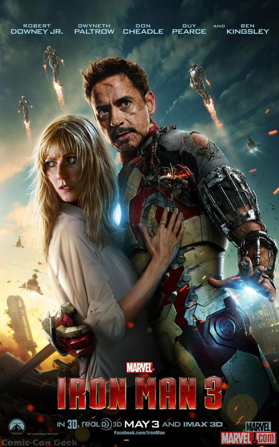 Iron Man 3 - Tony Stark and Pepper Potts - Poster SM