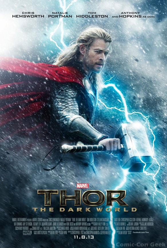 Thor - The Dark World - The God of Thunder - Chris Hemsworth - Marvel - Poster