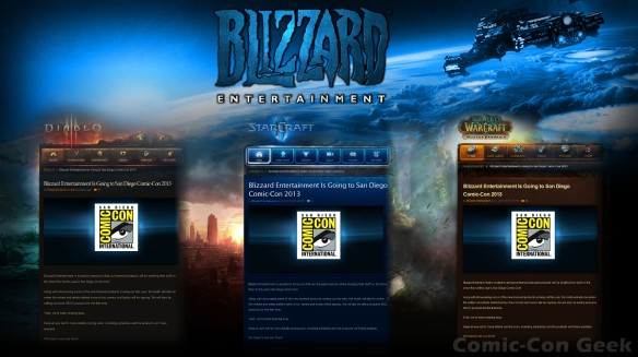 Blizzard Entertainment - Comic-Con 2013 - SDCC - Plans - Diablo III - Starcraft II - World of Warcraft - Blogs
