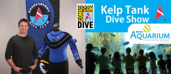 Rod Roddenberry - Roddenberry Dive Team - Birch Aquarium - Comic-Con Kelp Tank Dive Show - SDCC