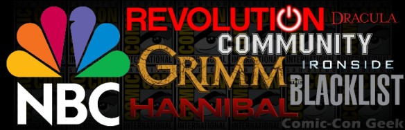 NBC - Grimm - Revolution - The Blacklist - Hannibal - Community - Dracula - Ironside - Comic-Con 2013 - SDCC - Header r1