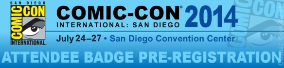 Comic-Con 2014 - Attendee Badge Pre-Registration - SDCC - Header