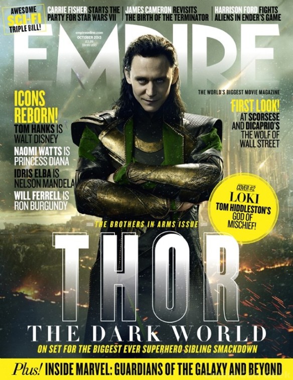 Empire Magazine - Thor - The Dark World - Loki Newstand Cover - Tom Hiddleston