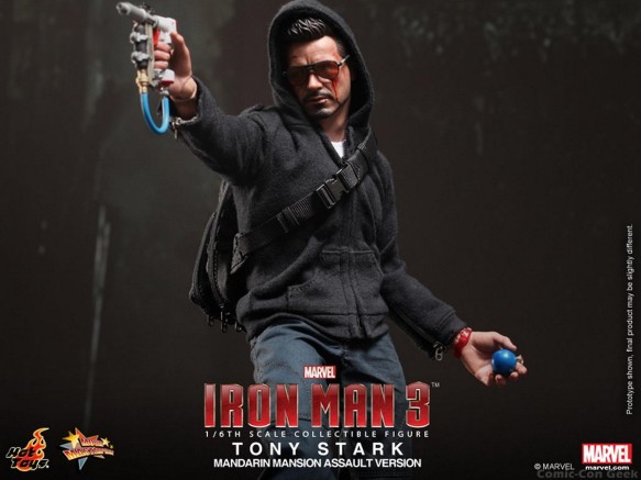 Hot Toys - Iron Man 3 - Tony Stark (Mandarin Mansion Assault Version) Collectible Figurine 007