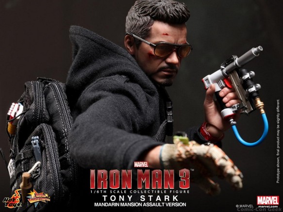 Hot Toys - Iron Man 3 - Tony Stark (Mandarin Mansion Assault Version) Collectible Figurine 008